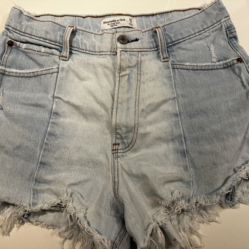 abercrombie jean shorts